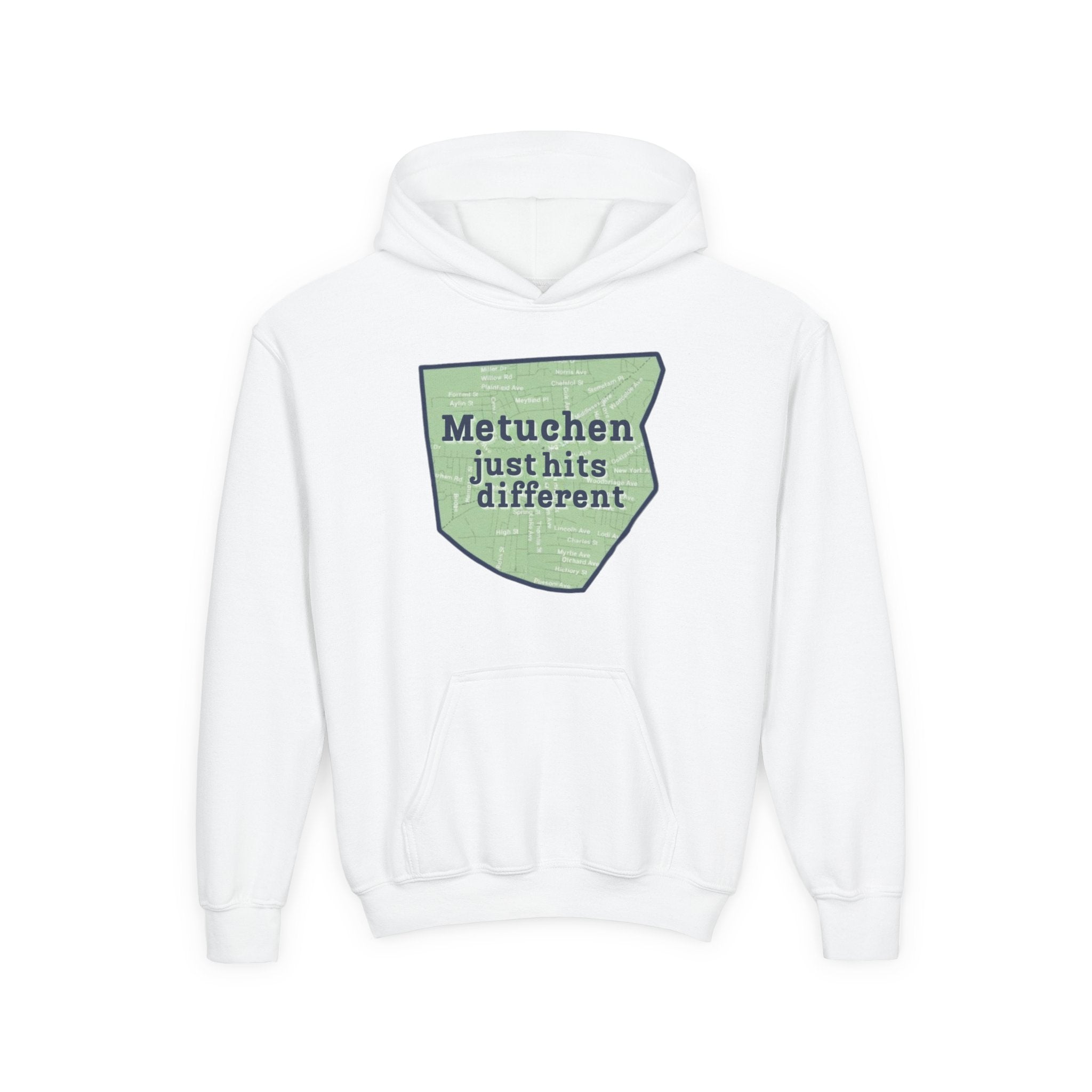 Youth Metuchen Just Hits Different Hooded Sweatshirt