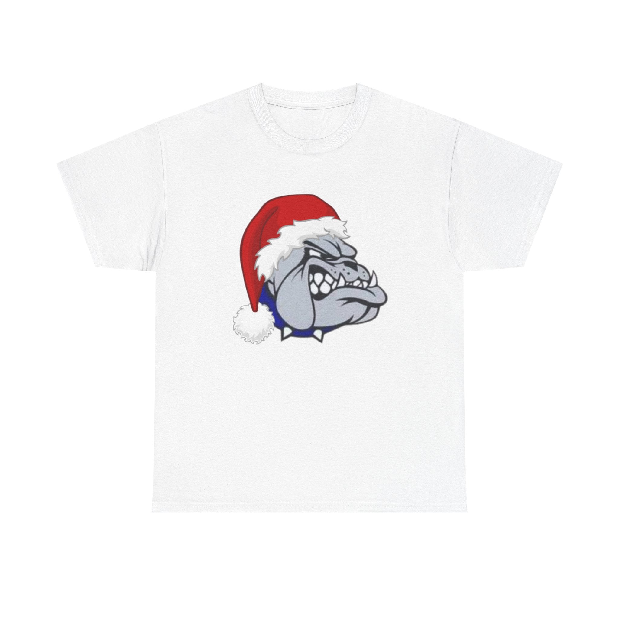 Adult Christmas Bulldog T-Shirt