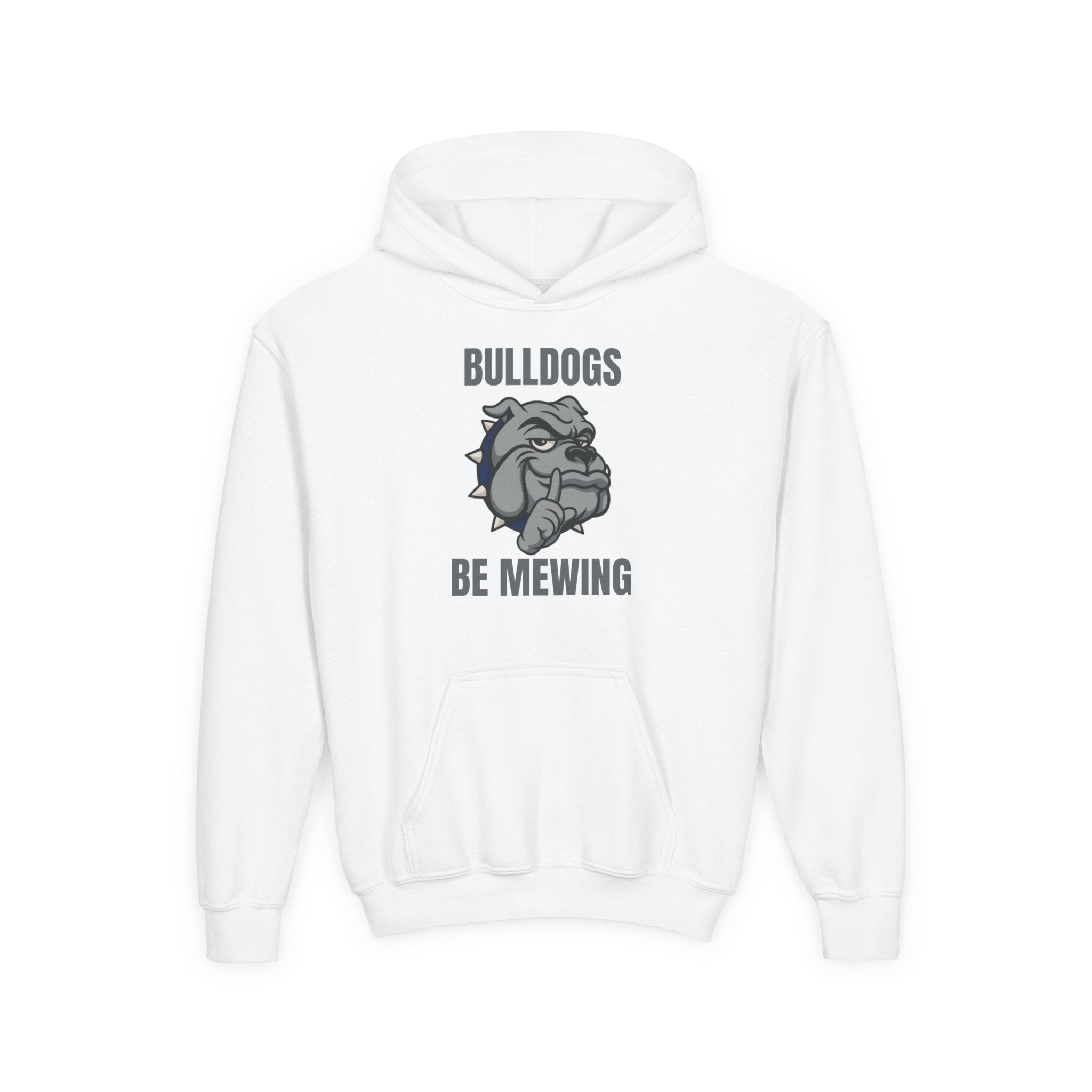 Youth Bulldog Be Mewing Hoodie