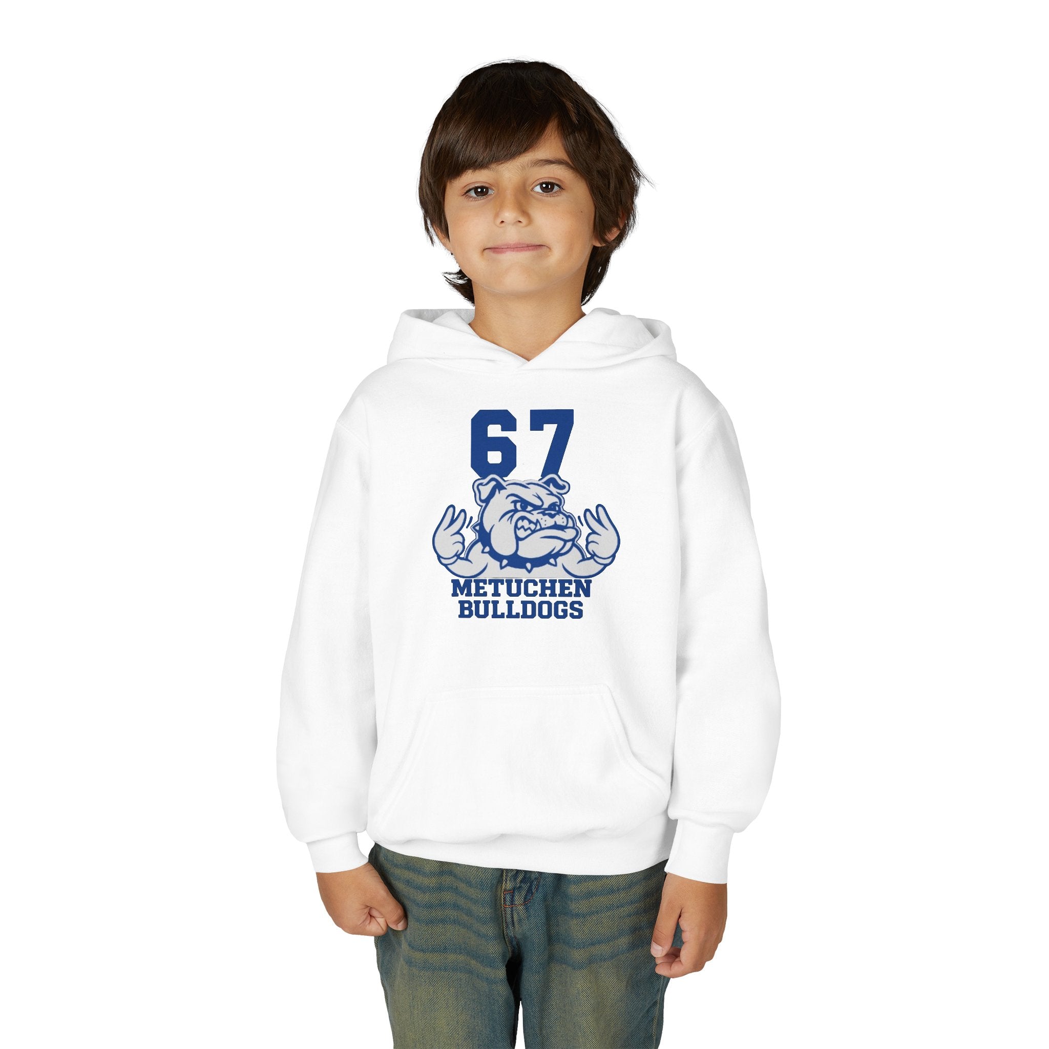 Youth 67 Metuchen Bulldogs Hooded Sweatshirt