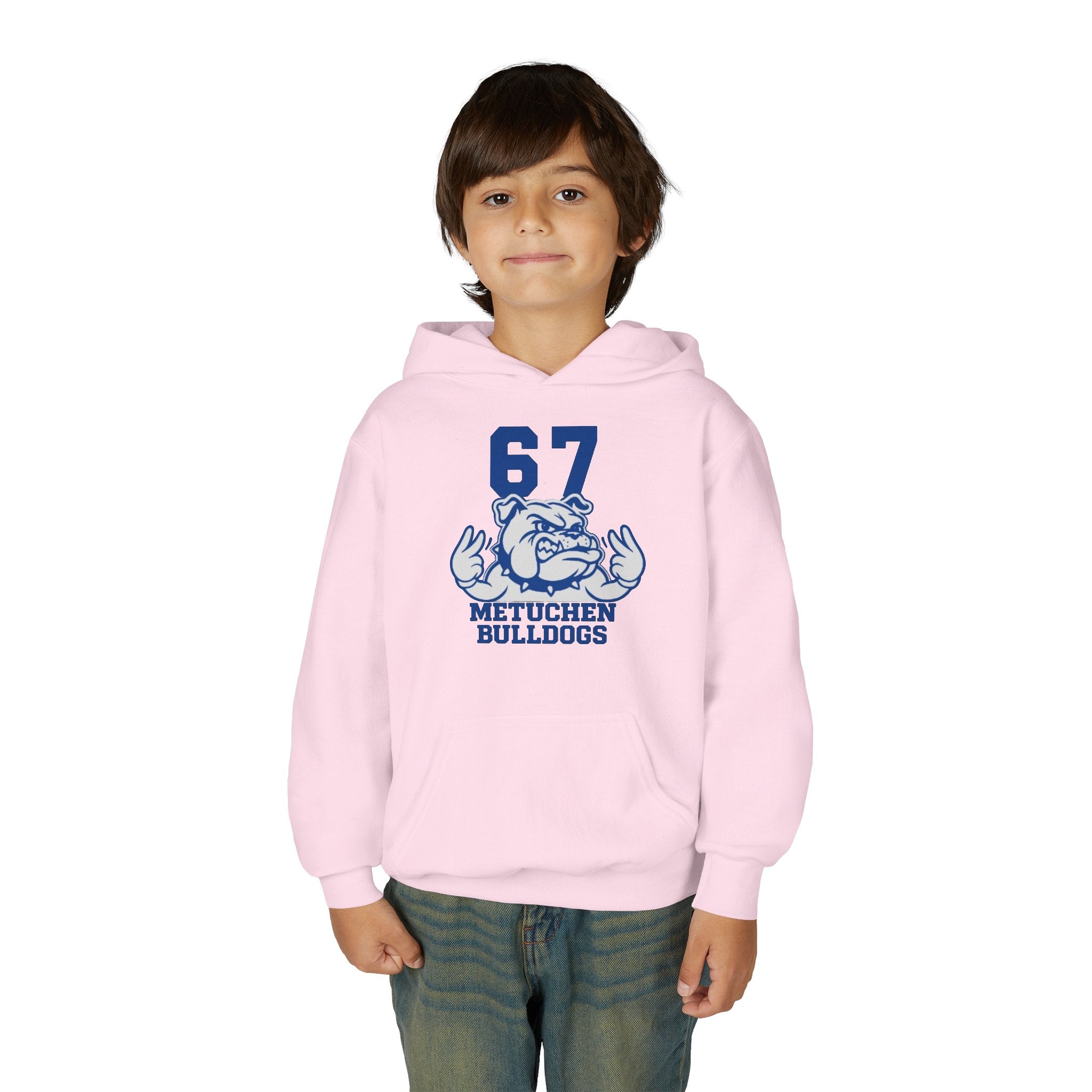 Youth 67 Metuchen Bulldogs Hooded Sweatshirt