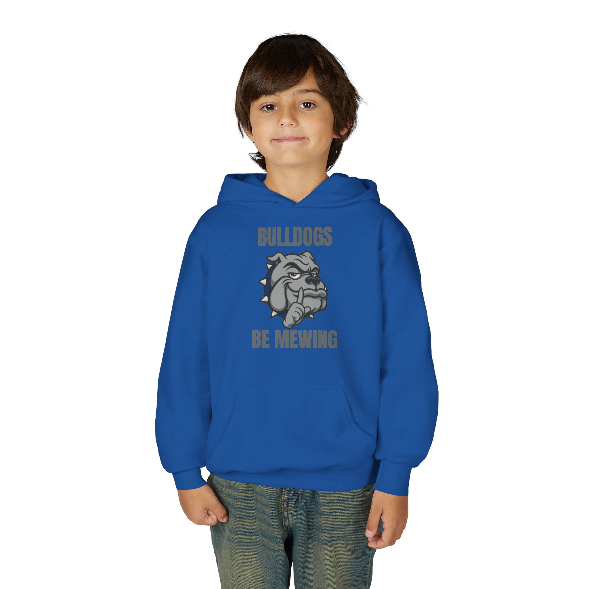 Youth Bulldog Be Mewing Hoodie